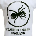 The Prodigy Corps on Rolled Sleeve Ladies White T-Shirt