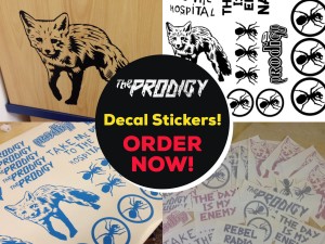 The Prodigy Decal Stickers - Order Now!